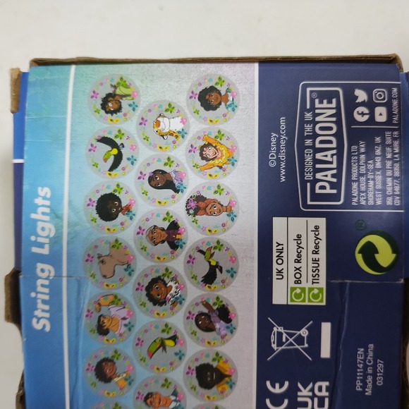 2 Boxes Disney ENCANTO Set‎ of 10 Light Hanging String Lights Reusable Stickers - Picture 10 of 16